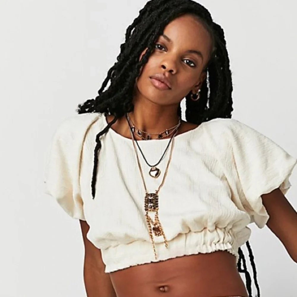 NWT Free People Tovah Top in Tofu Small